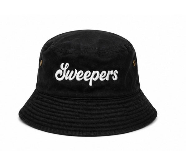 Sweepers Bucket Hat – Black (White)