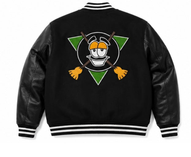 Sweepers Varsity Jacket - Black(white)