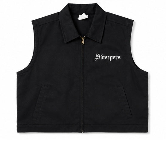 Sweepers Vest - Black (White)